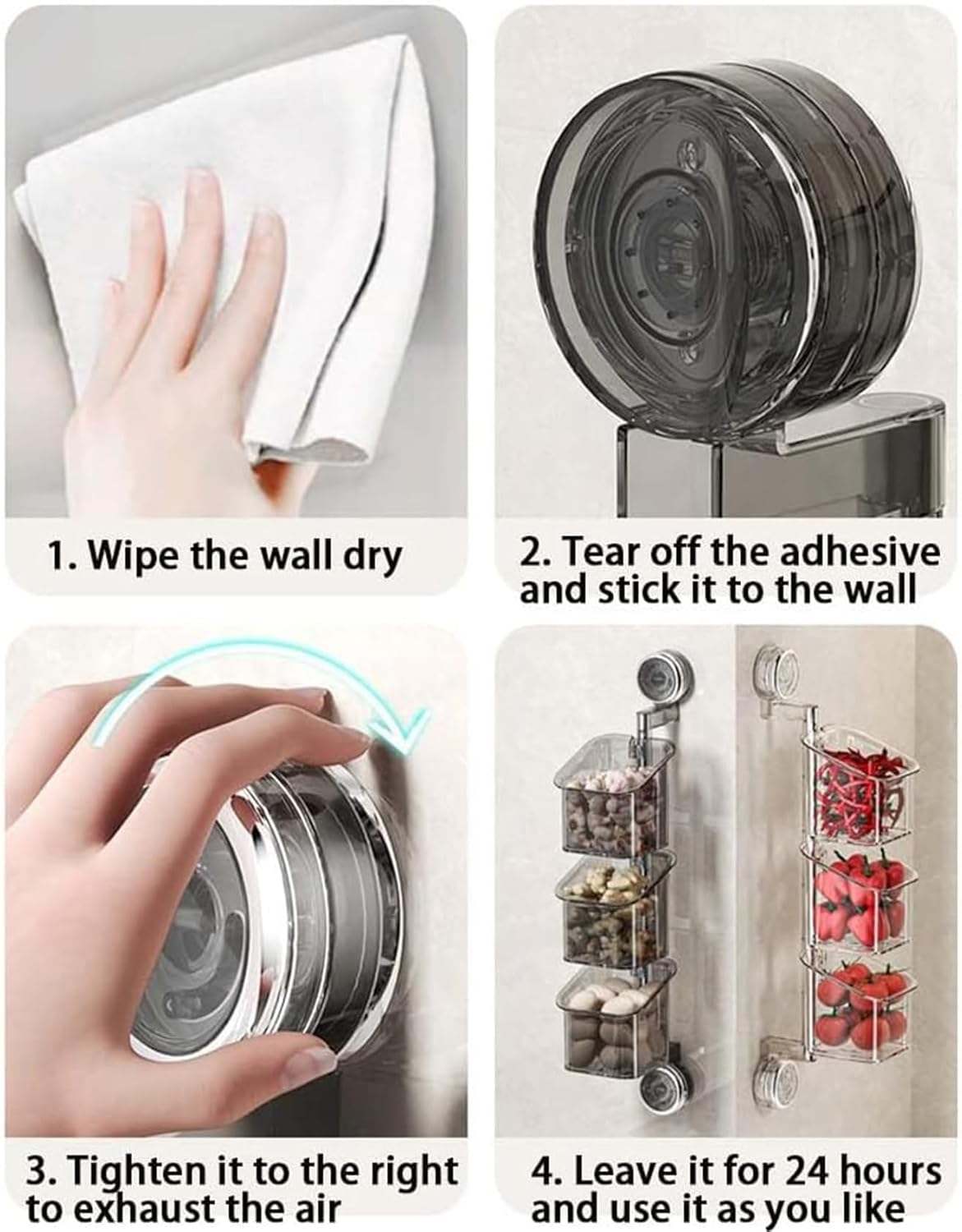 Suction Cup Rotating Organiser
