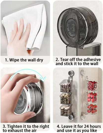 Suction Cup Rotating Organiser