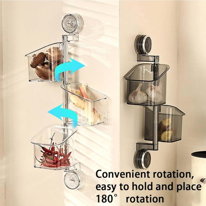Suction Cup Rotating Organiser