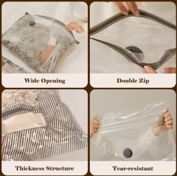 Cordless Travel Vacuum Storage Compression Bag