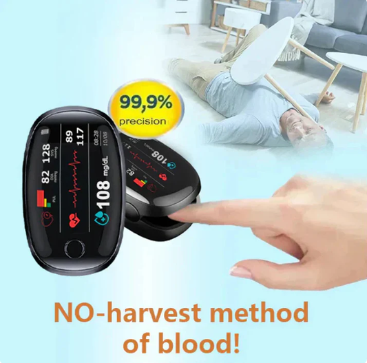 50% Non-Invasive Blood Glucose Meter[ 99.9%Accuracy]TGA Approved