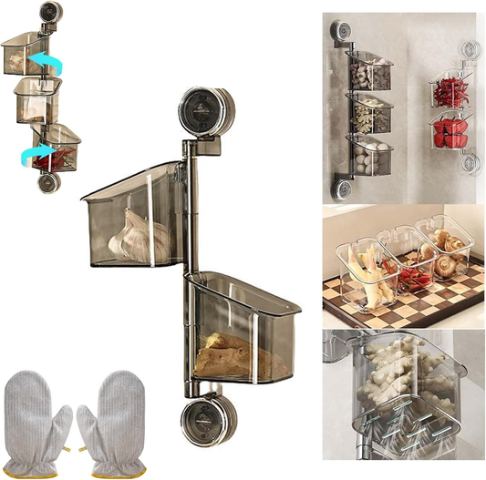 Suction Cup Rotating Organiser