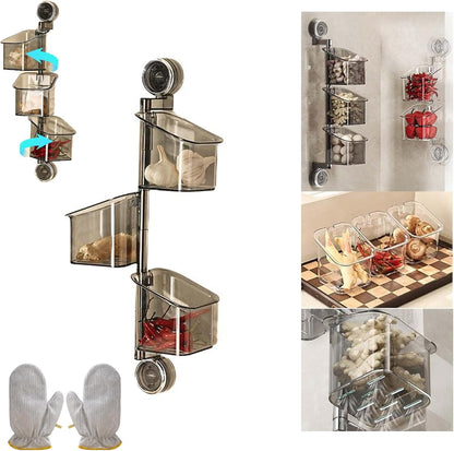 Suction Cup Rotating Organiser