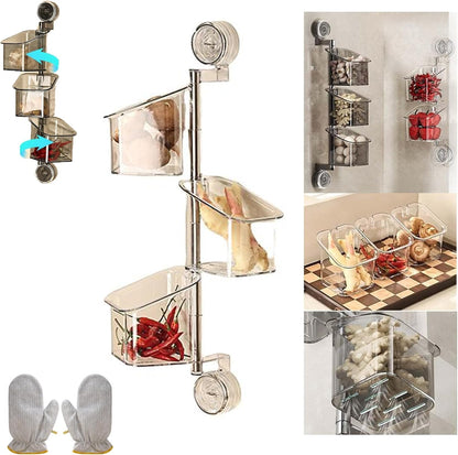 Suction Cup Rotating Organiser